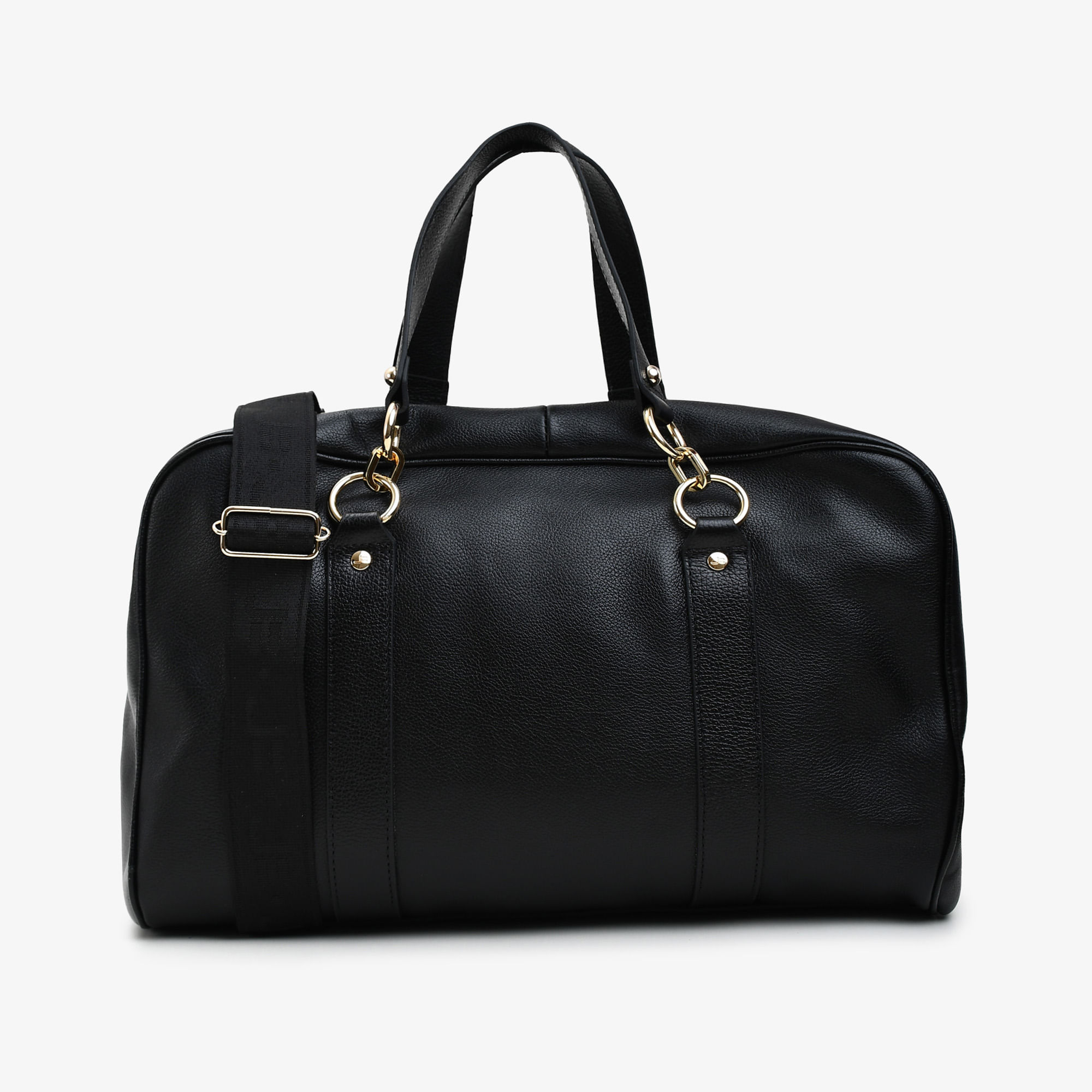Bolsa Baú Preto Couro