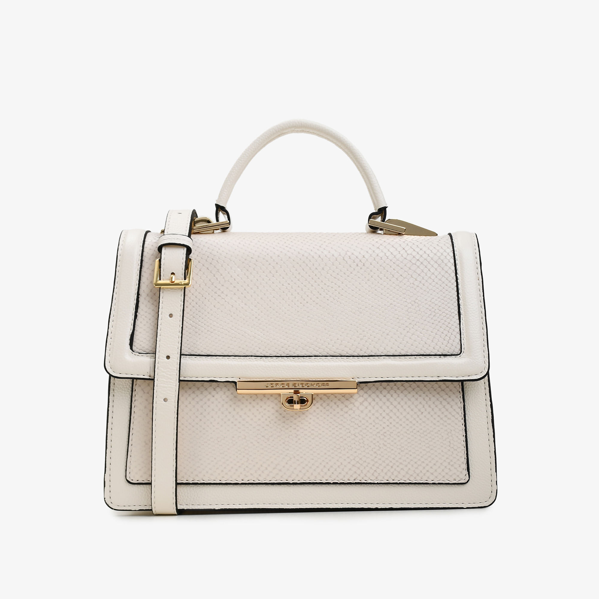 Bolsa Satchel Off White Cordilheira Couro