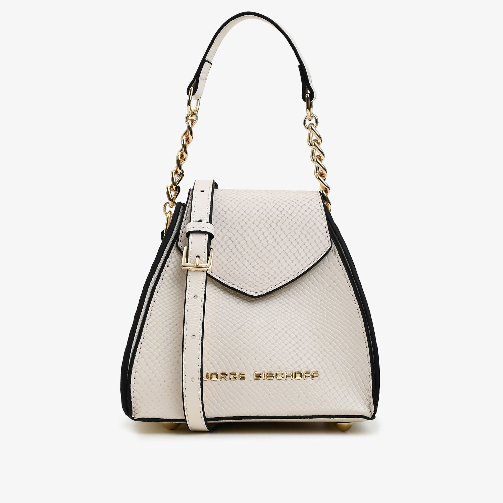 Bolsa Transversal Off White Cordilheira Couro Snake