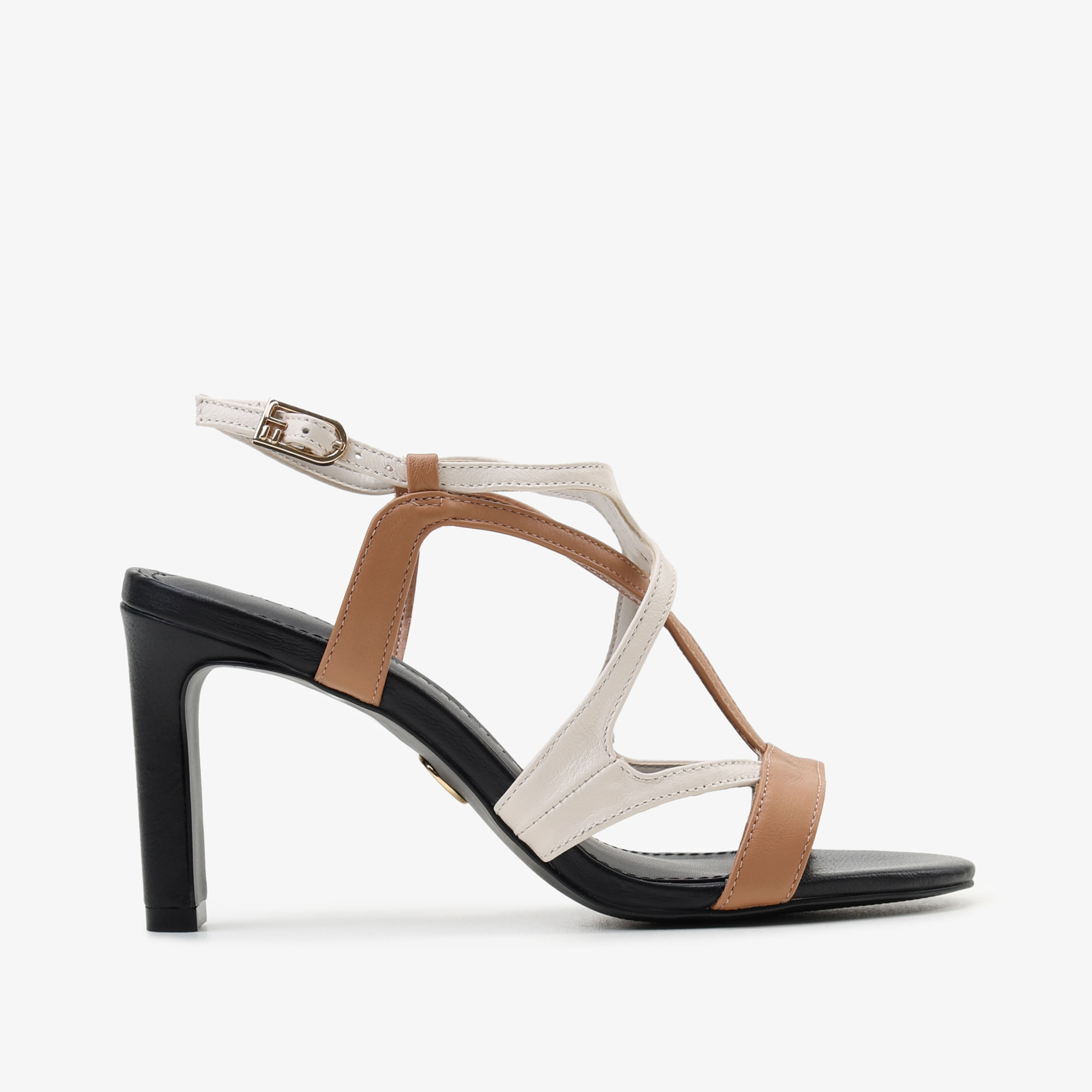 Sandália Preto Off White Cordilheira Couro