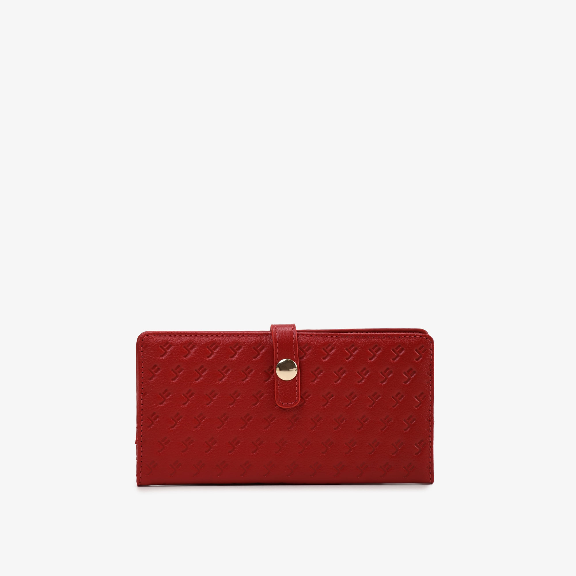 Carteira Envelope Vermelho Cereja Couro