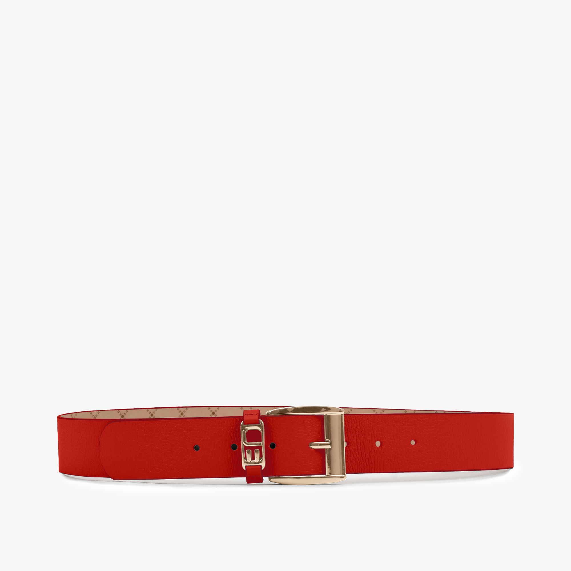Cinto Vermelho Cereja Couro