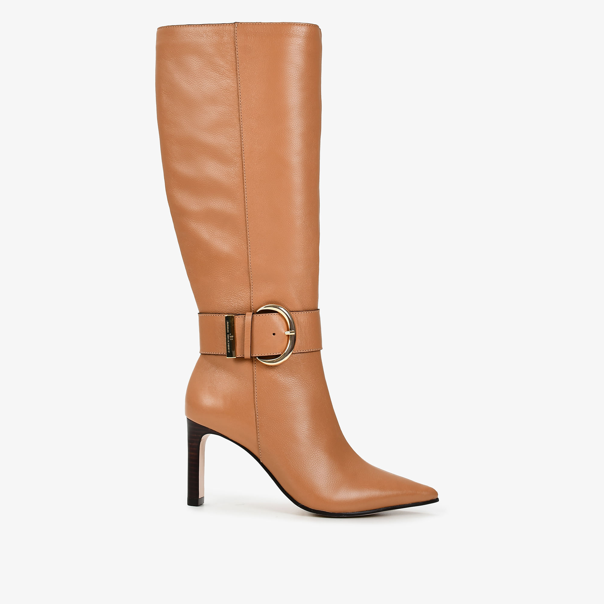 Bota Cano Alto Caramelo Álamo Couro