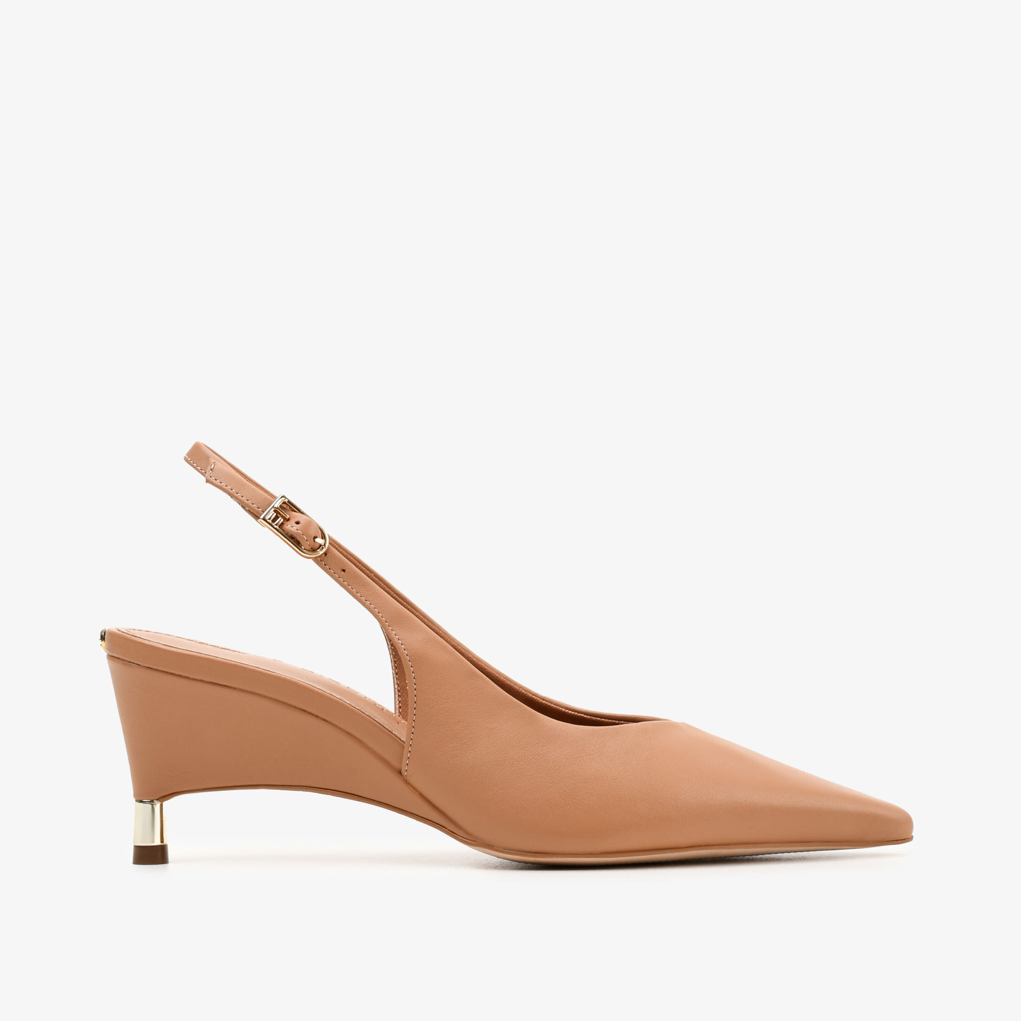 Slingback Caramelo Álamo Couro