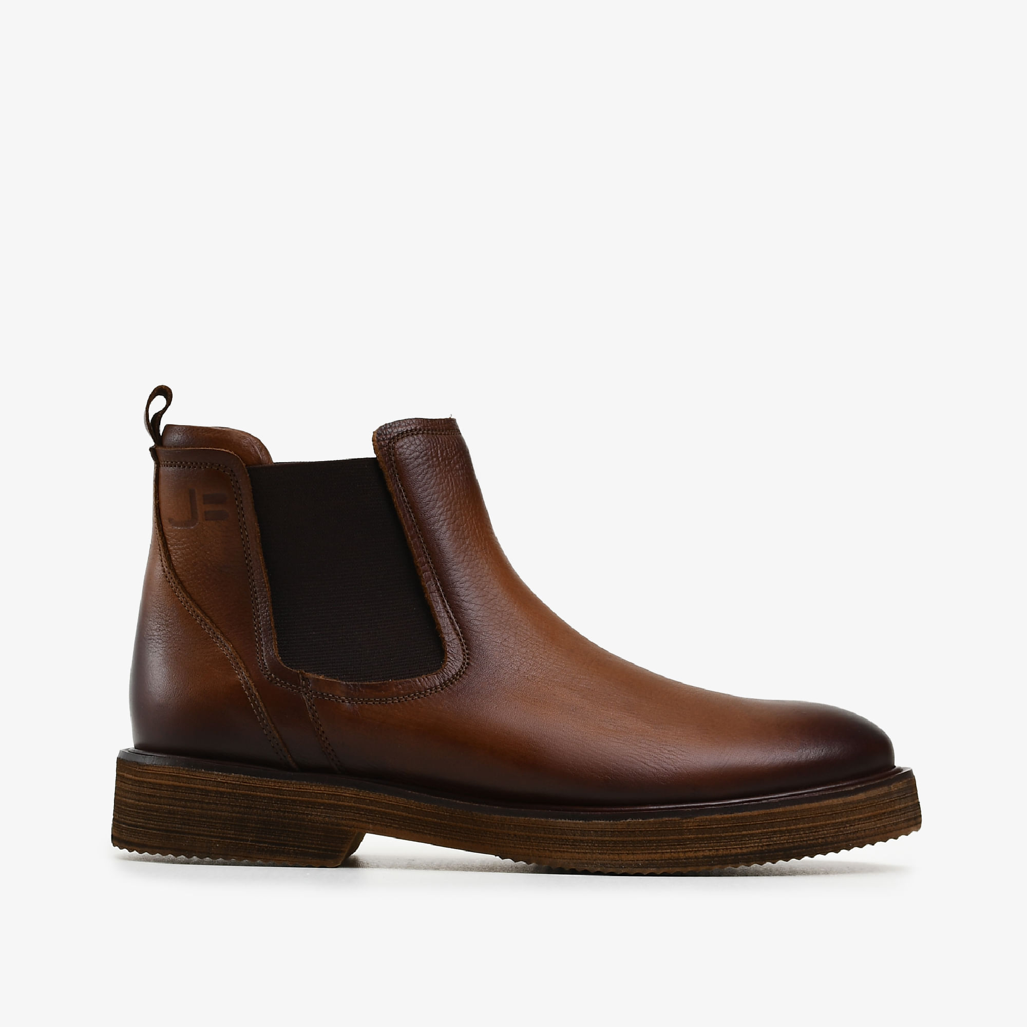 Bota Coturno Masculino Cano Baixo Caramelo Tan Couro