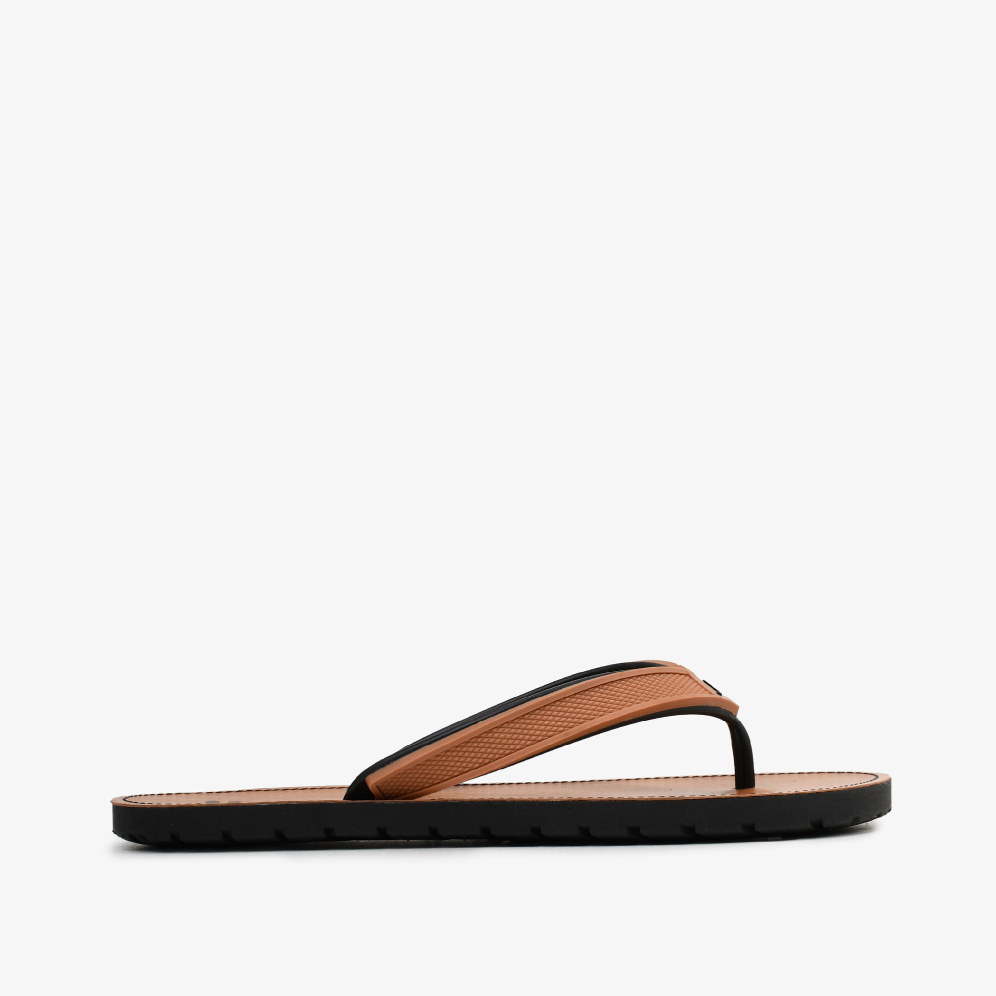 Chinelo Flat Masculino Caramelo Preto Jb