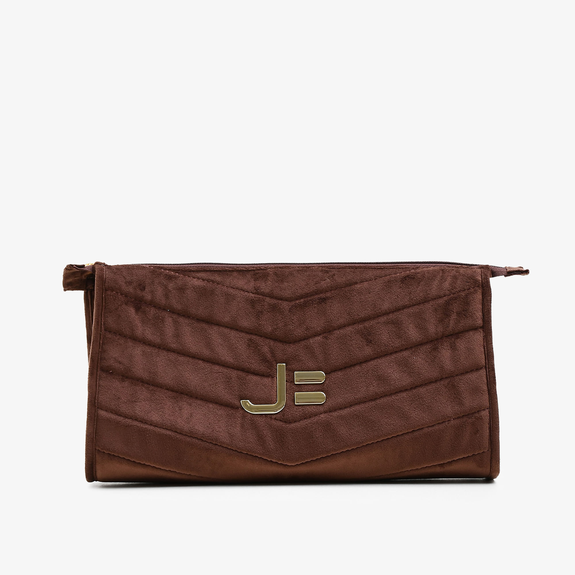 Necessaire Marrom Veludo