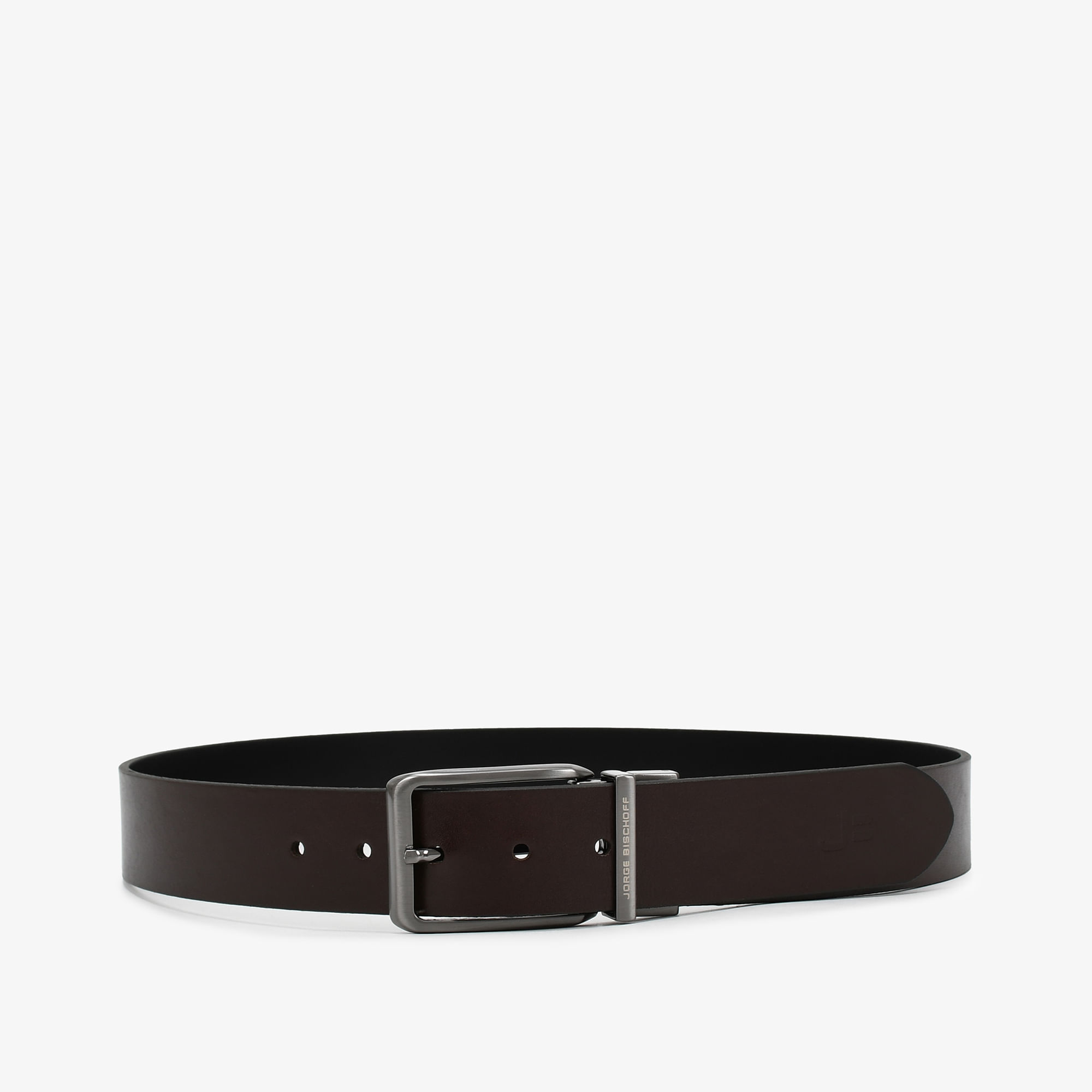 Cinto Masculino Preto Couro Metal Jb