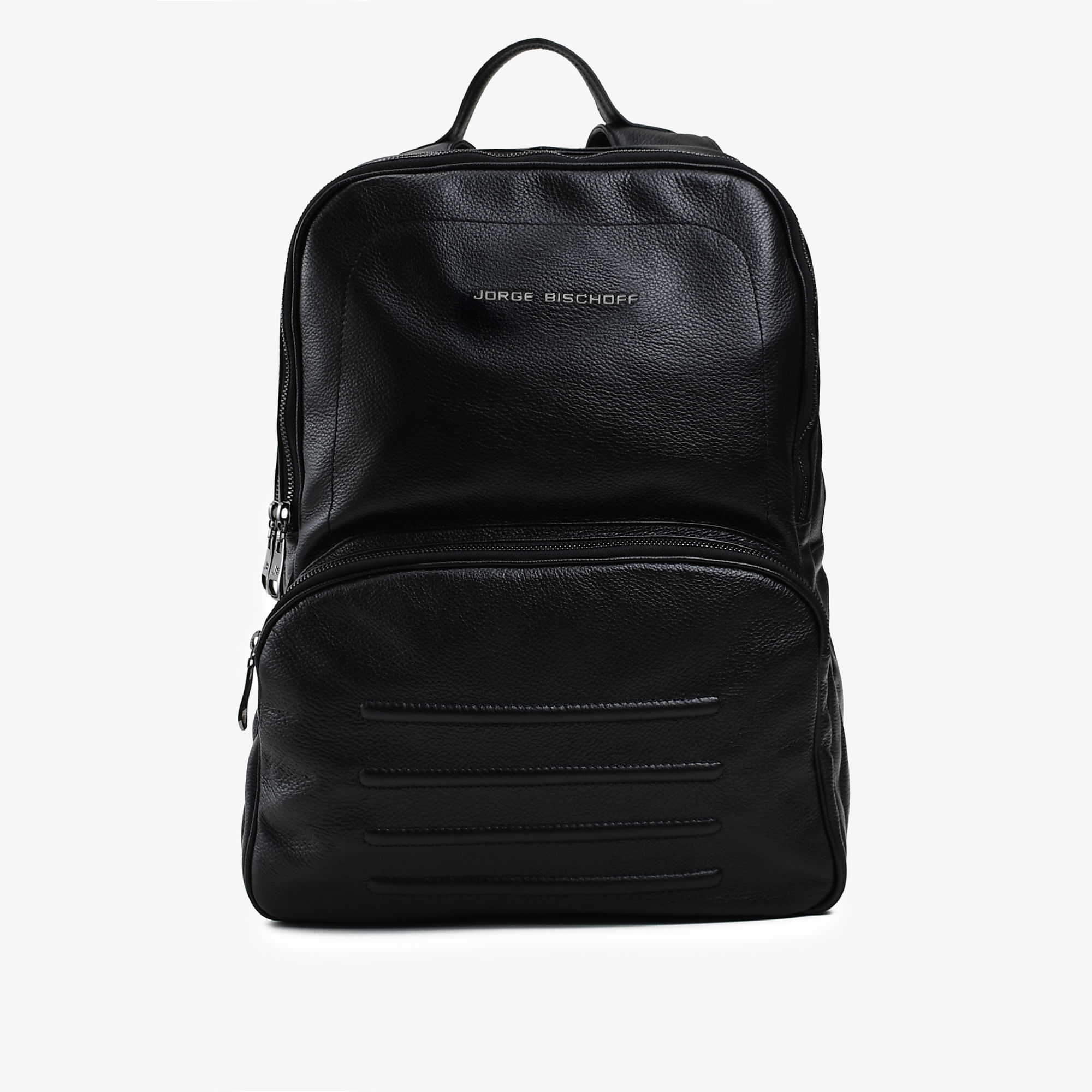Mochila Masculina Preto Couro