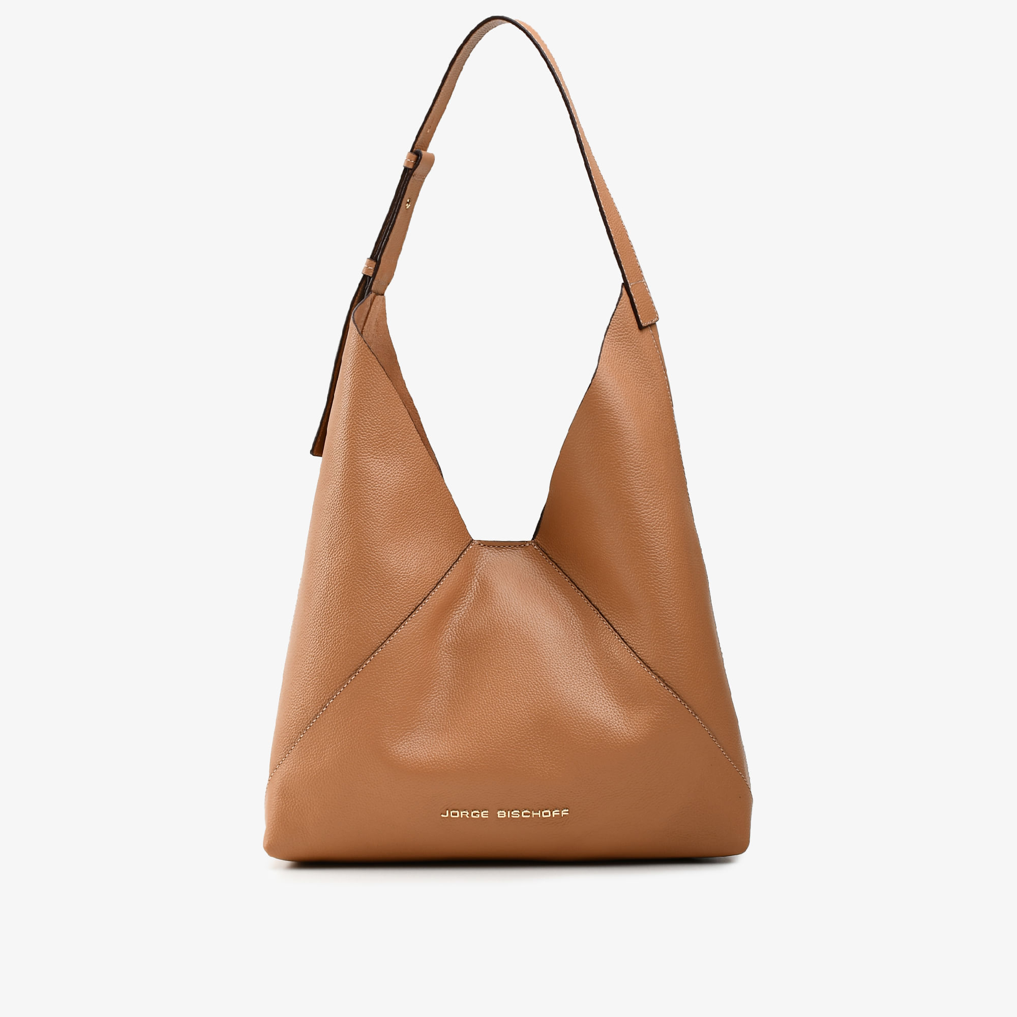 Bolsa Hobo Caramelo Trigo Couro