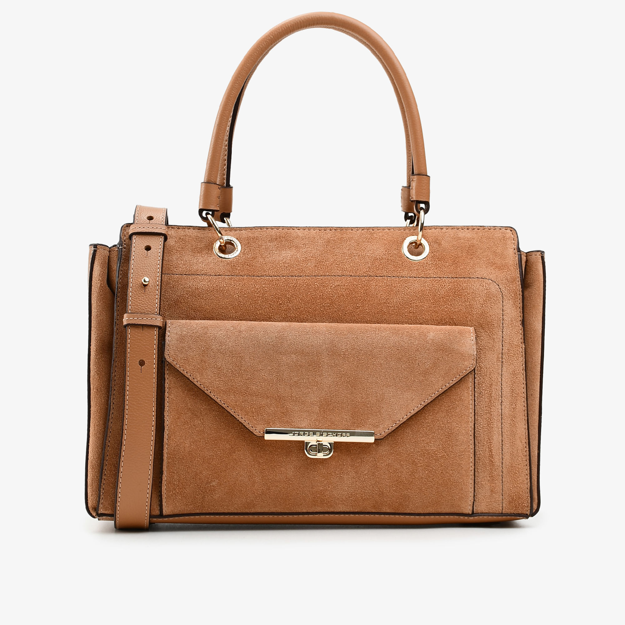 Bolsa Tote Caramelo Trigo Camurça