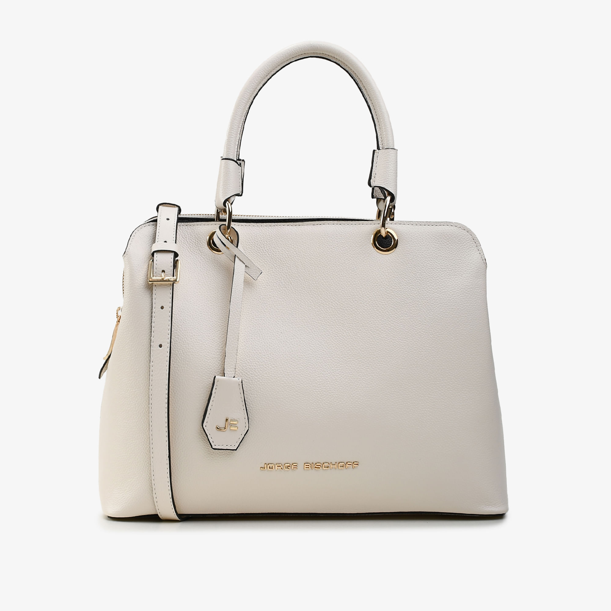 Bolsa Tote Off White Algodão Couro