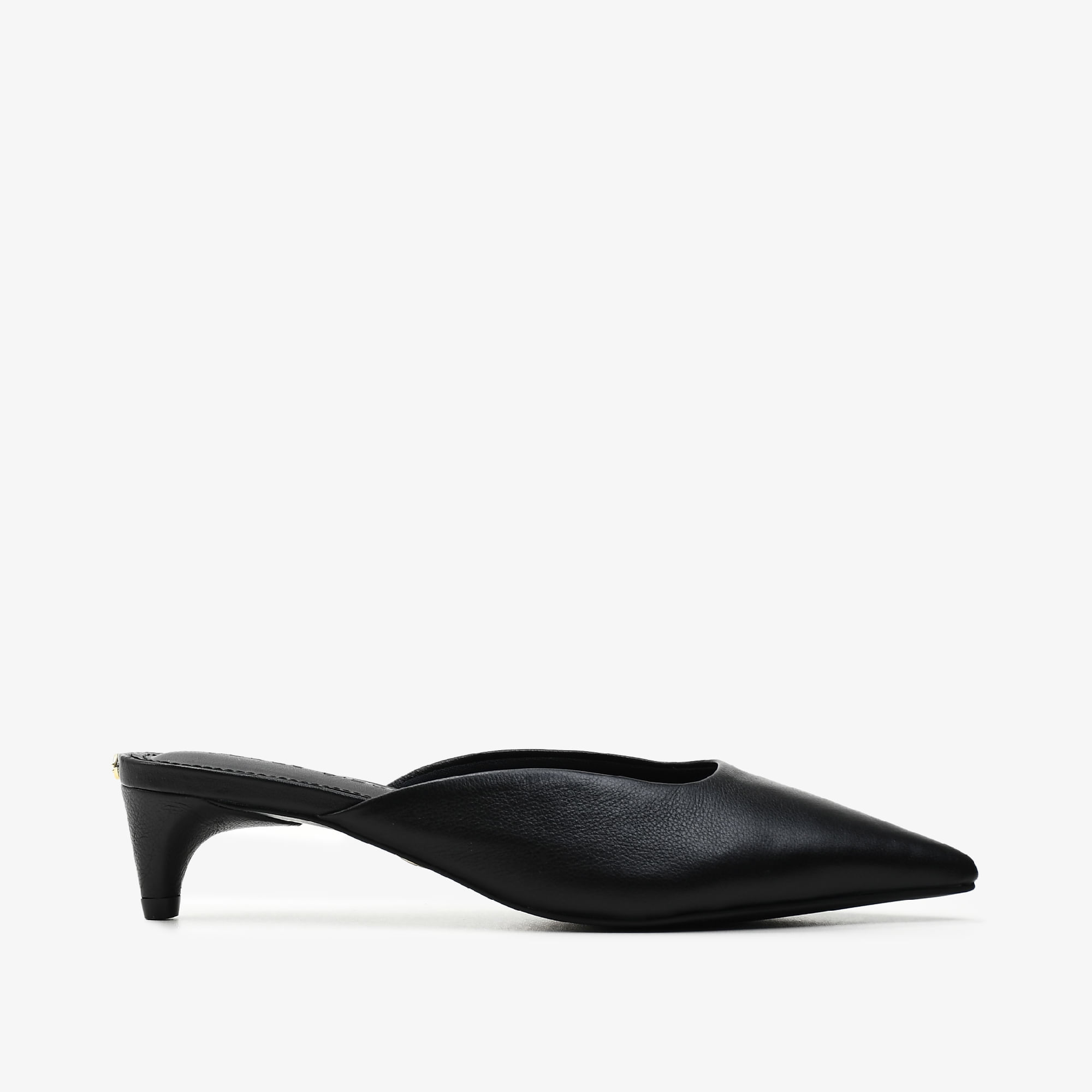 Mule Preto Couro