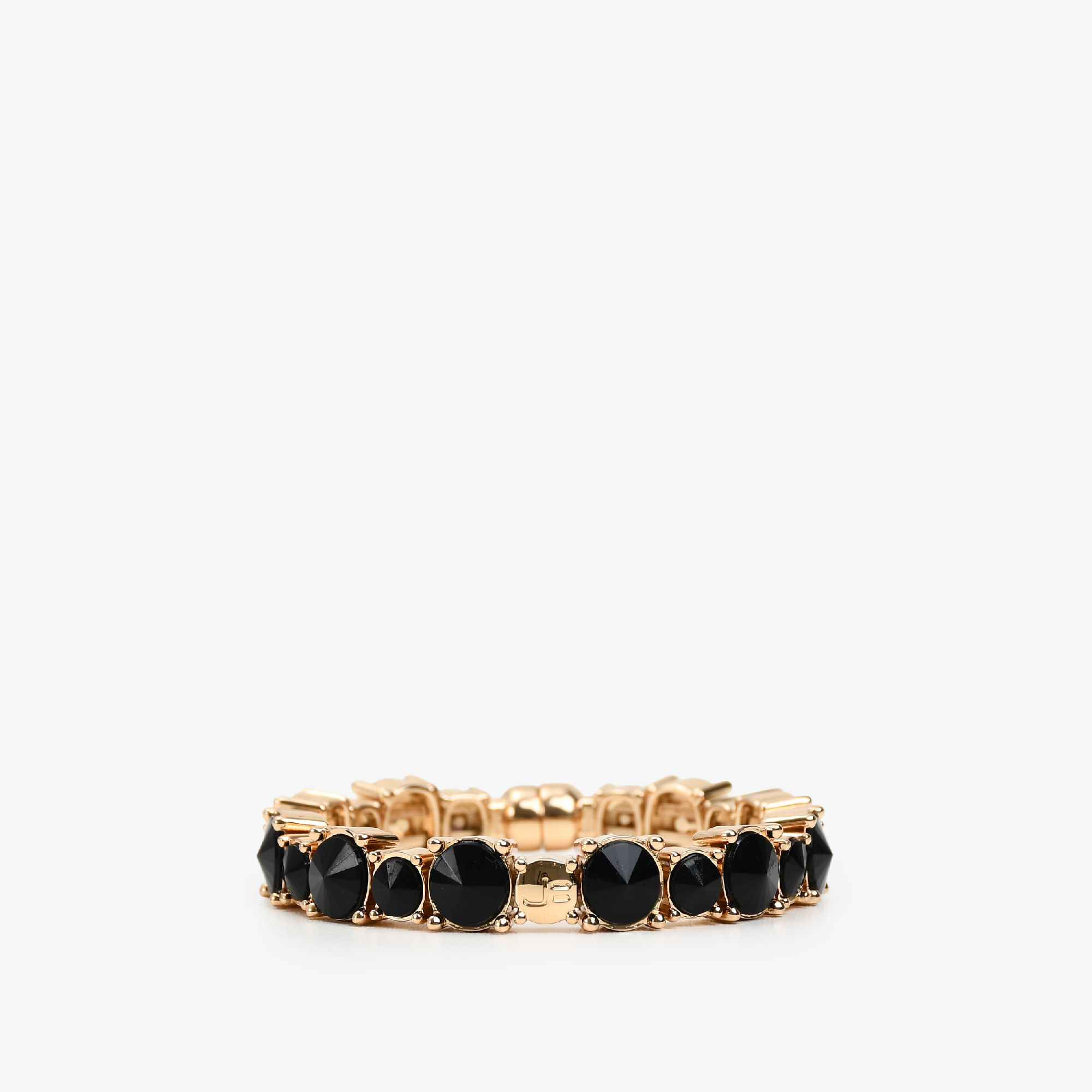 Pulseira Pedraria Ouro Jet
