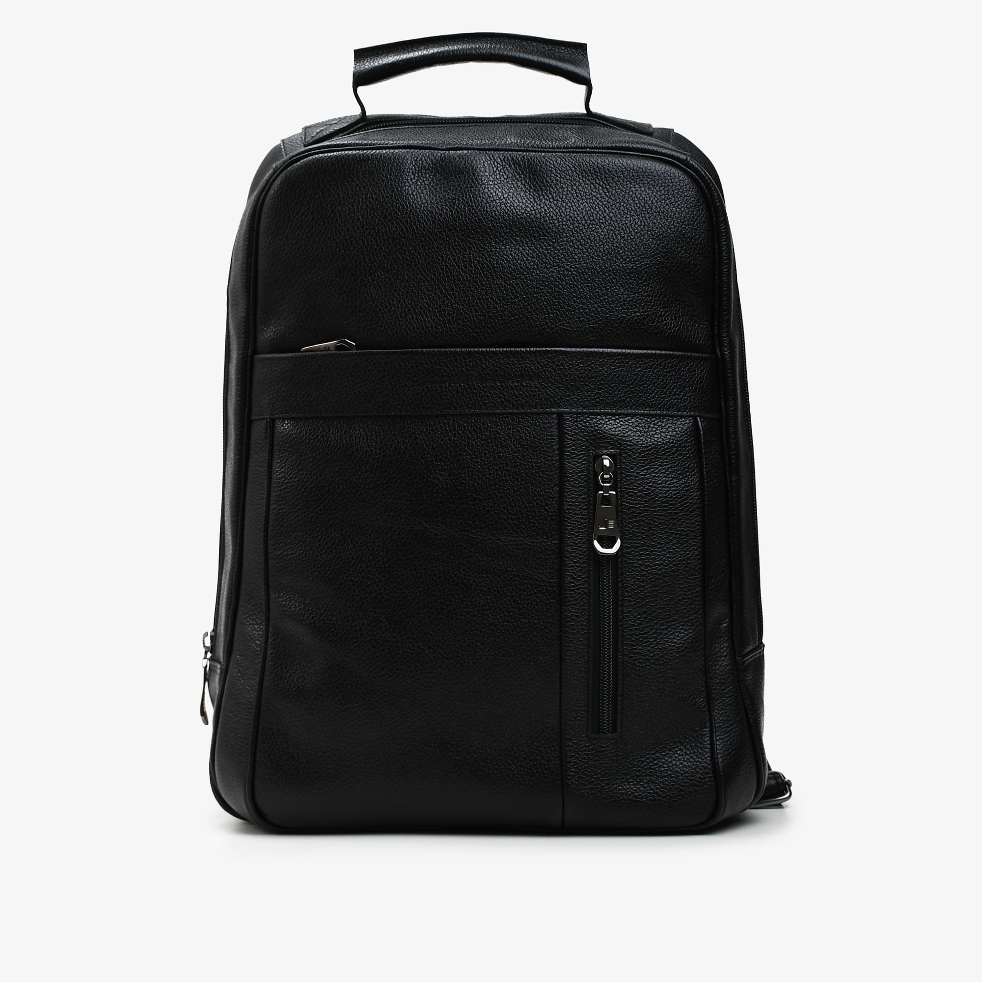 Mochila Masculina Preto Couro