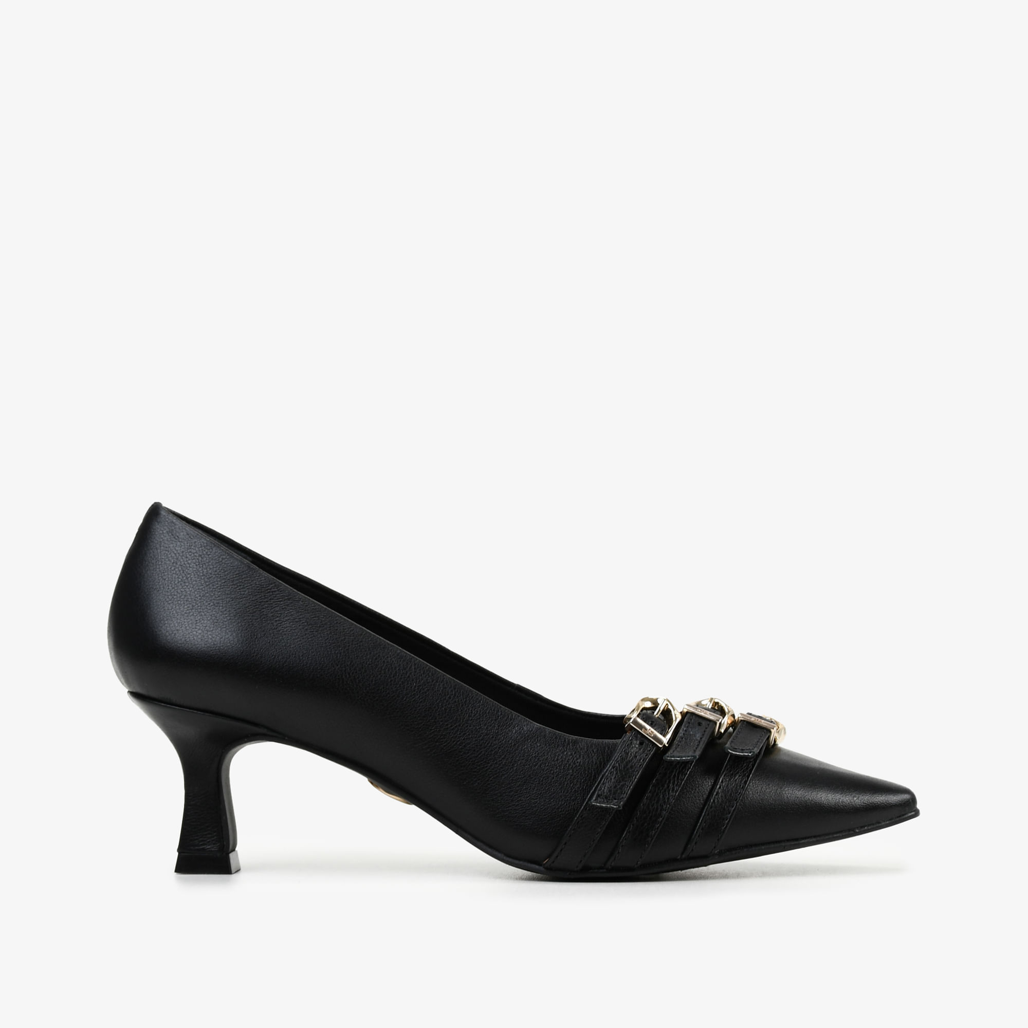 Scarpin Preto Couro