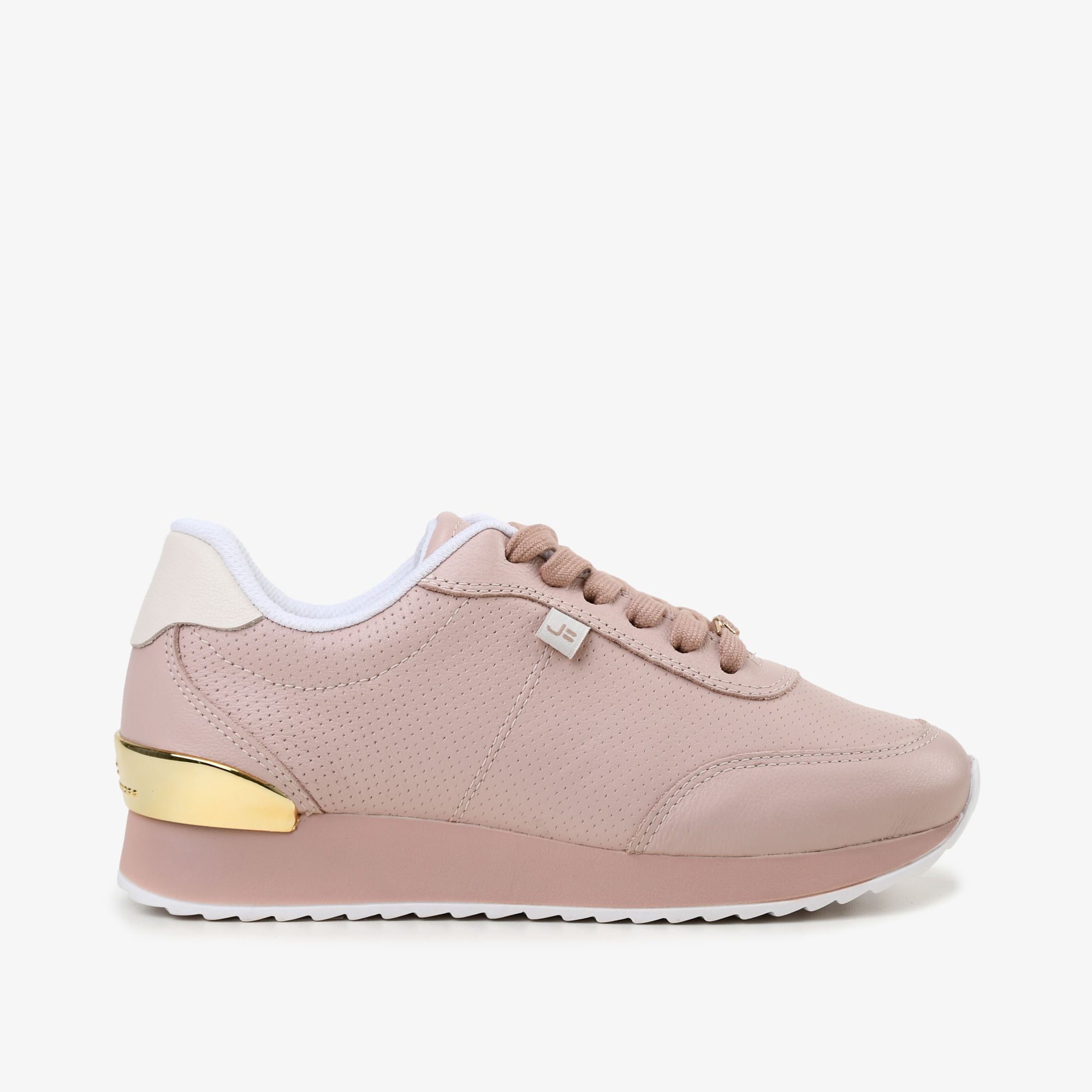 Tênis Jogger Nude Turmalina Couro