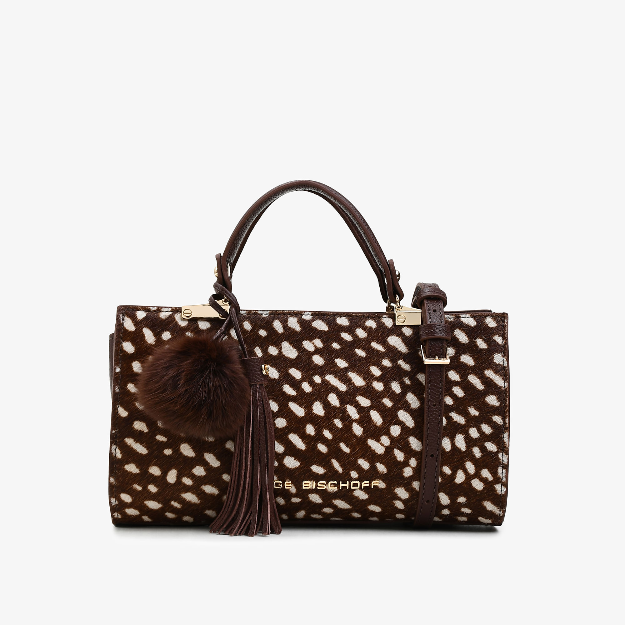 Bolsa Transversal Marrom Selvagem Café Pelo