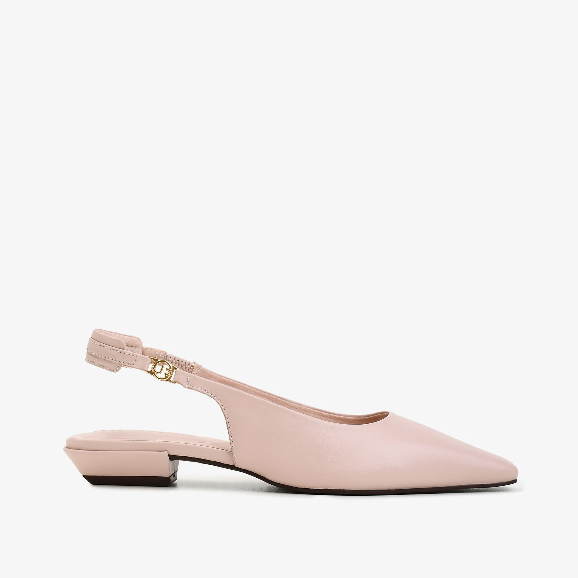 Slingback Nude Turmalina Couro