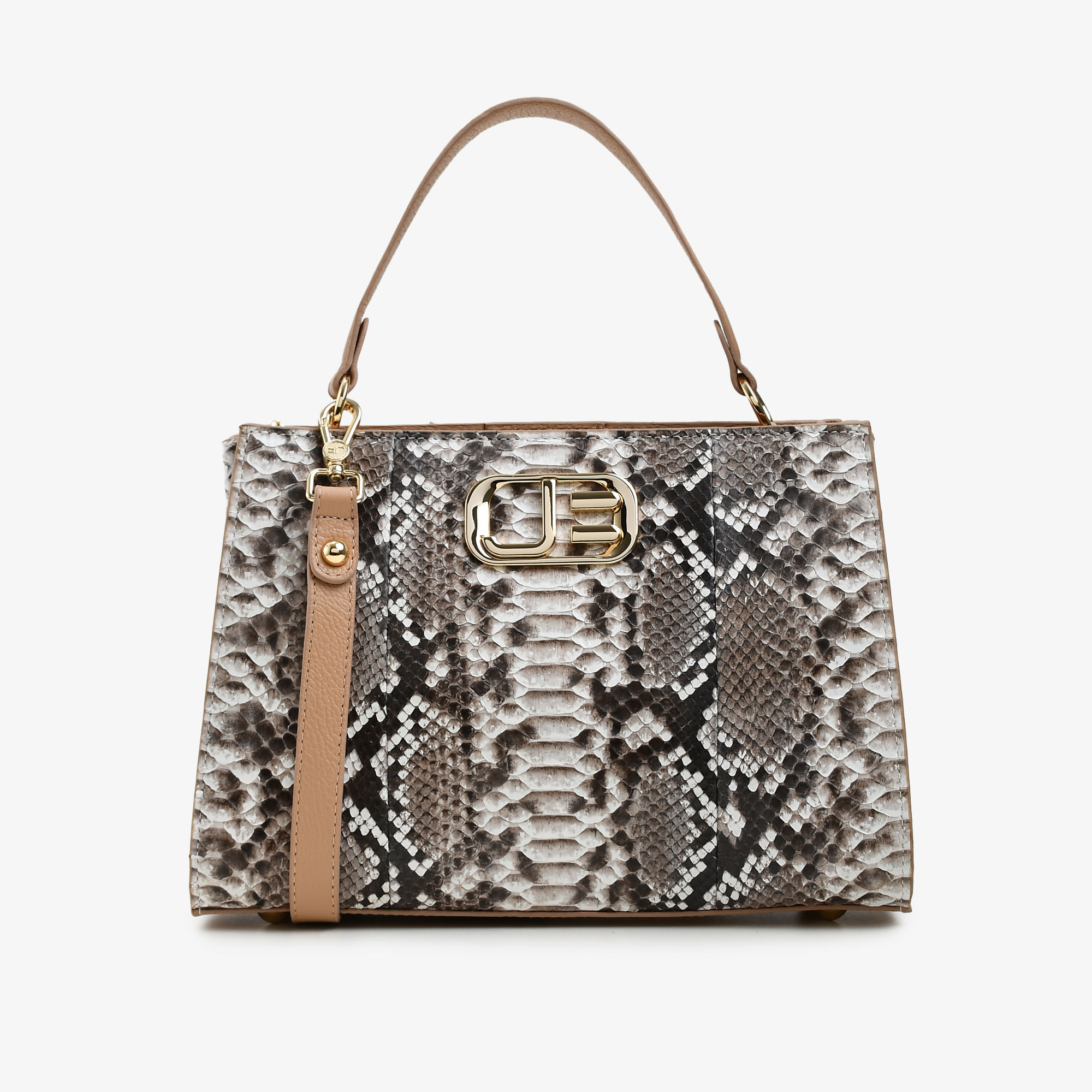 Bolsa Tote Nude Natural  Cobra Python