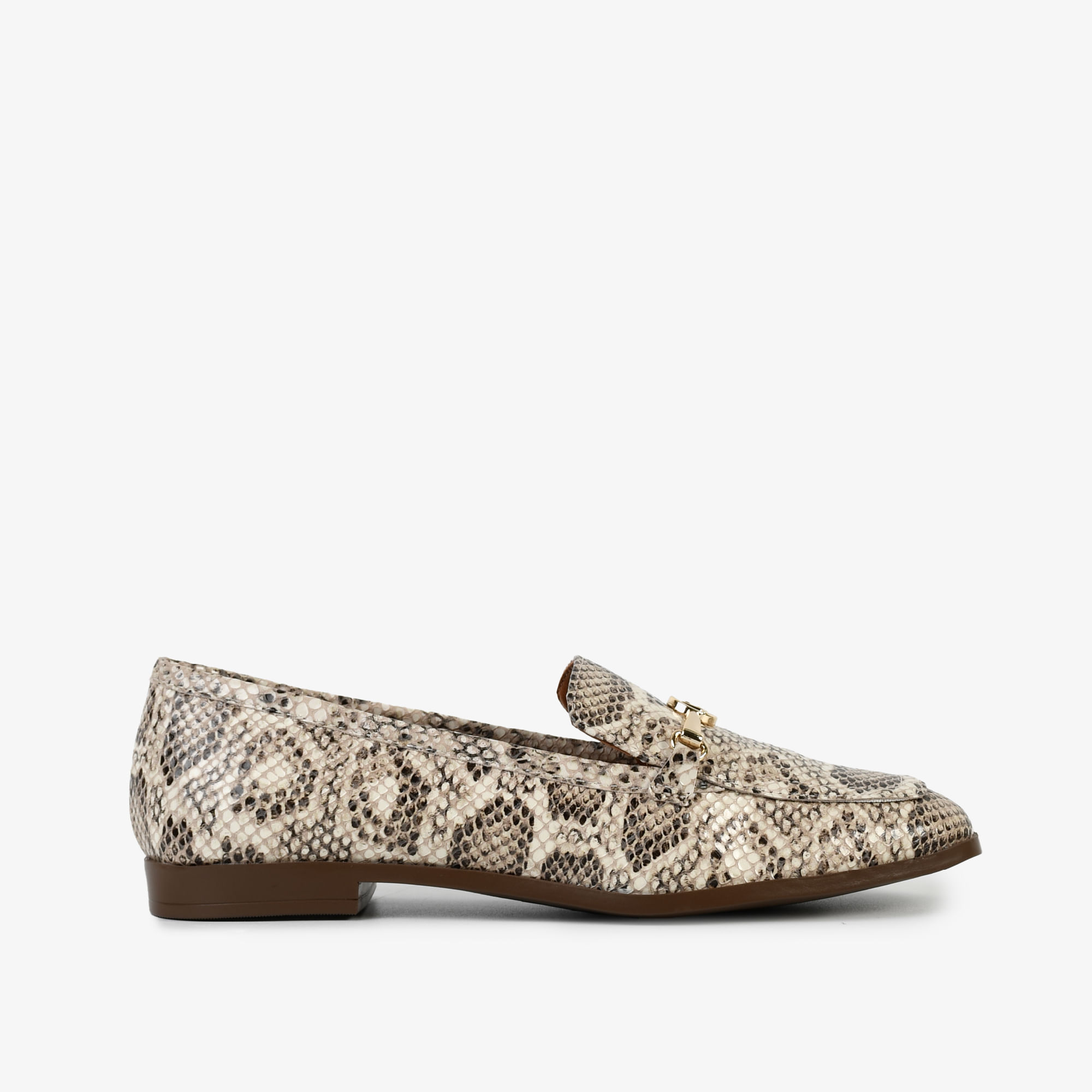 Loafer Off White Bruleé Couro Snake