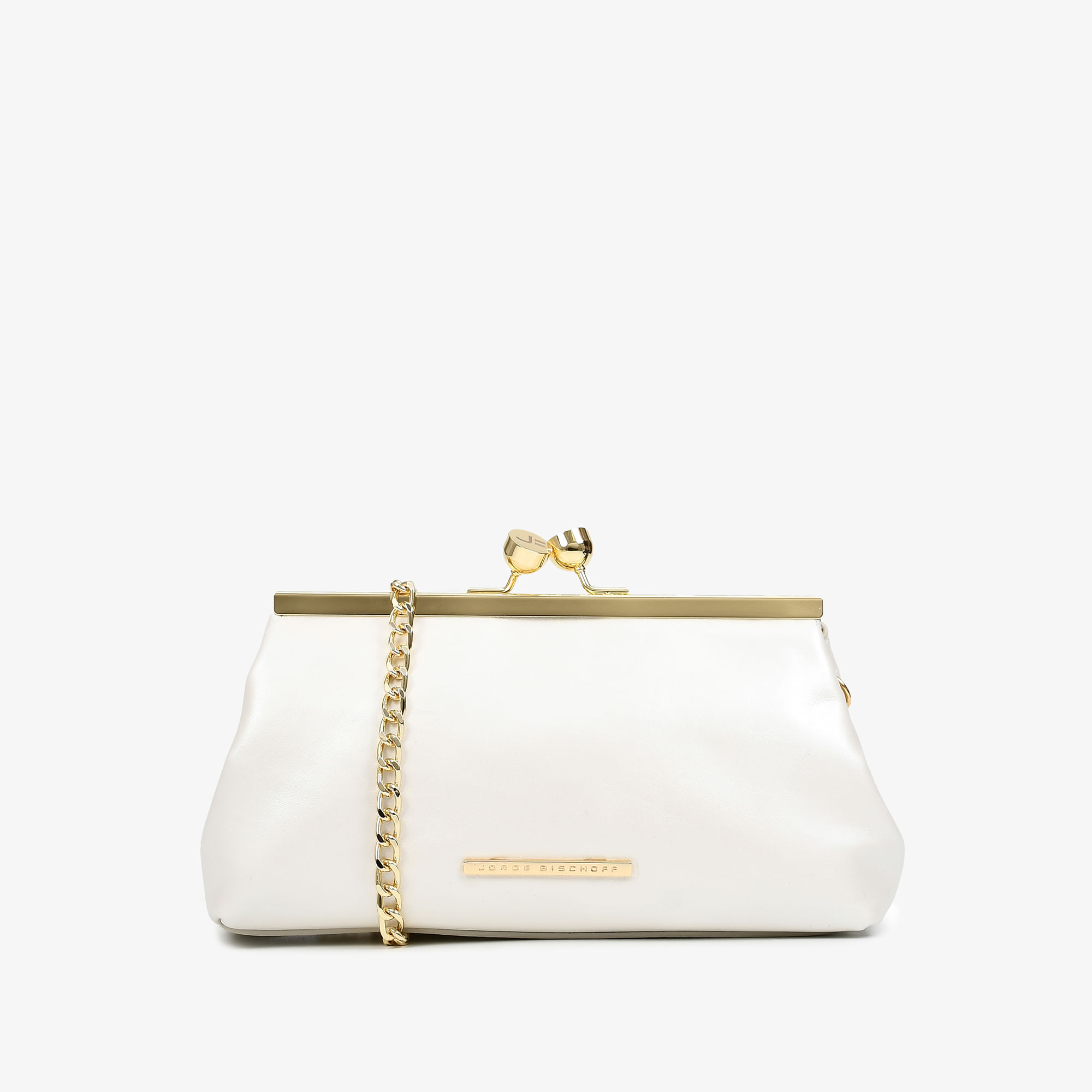 Bolsa Transversal Branco Say Yes Couro Acetinado