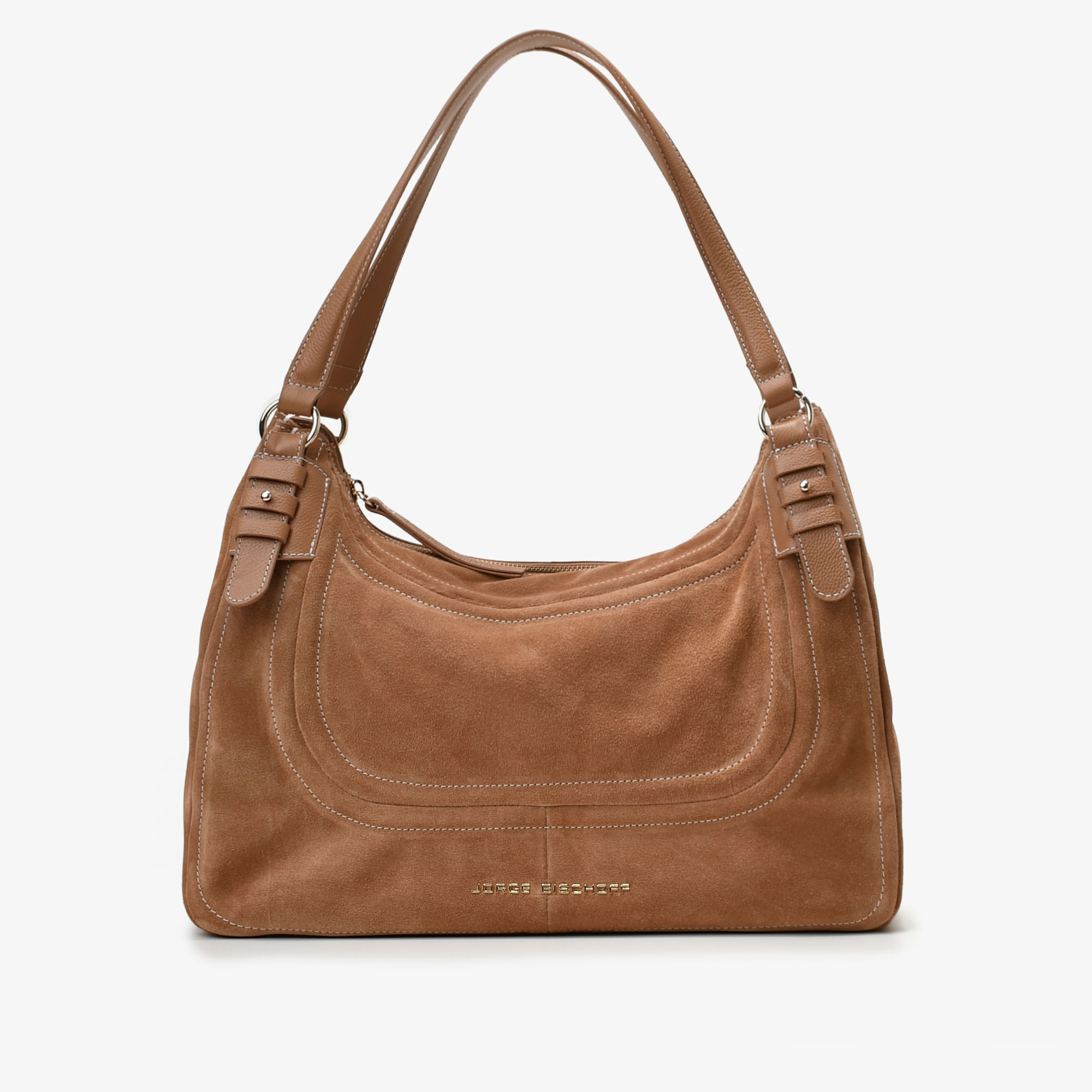 Bolsa Hobo Caramelo Mascavo Camurça