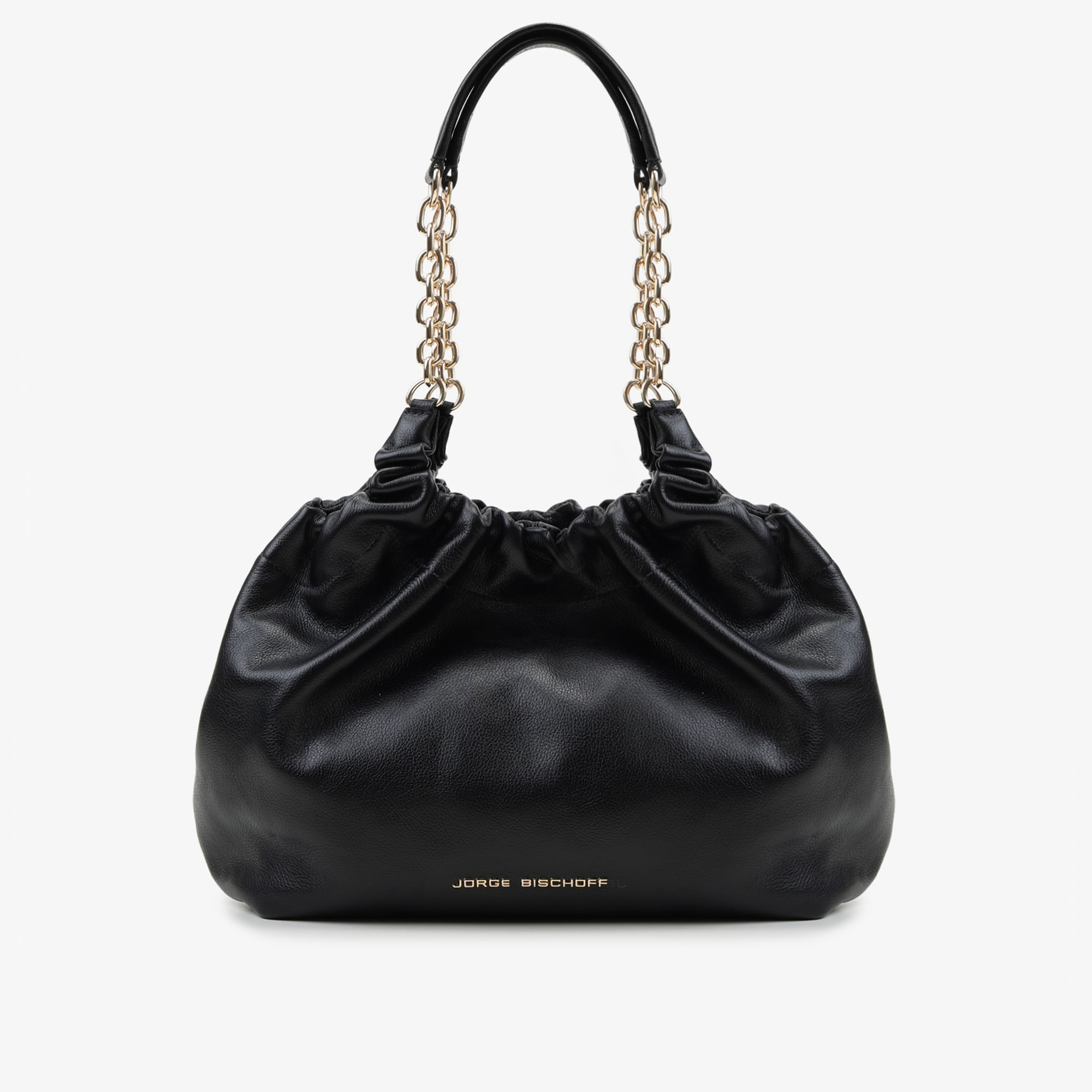 Bolsa Saco Preto Couro