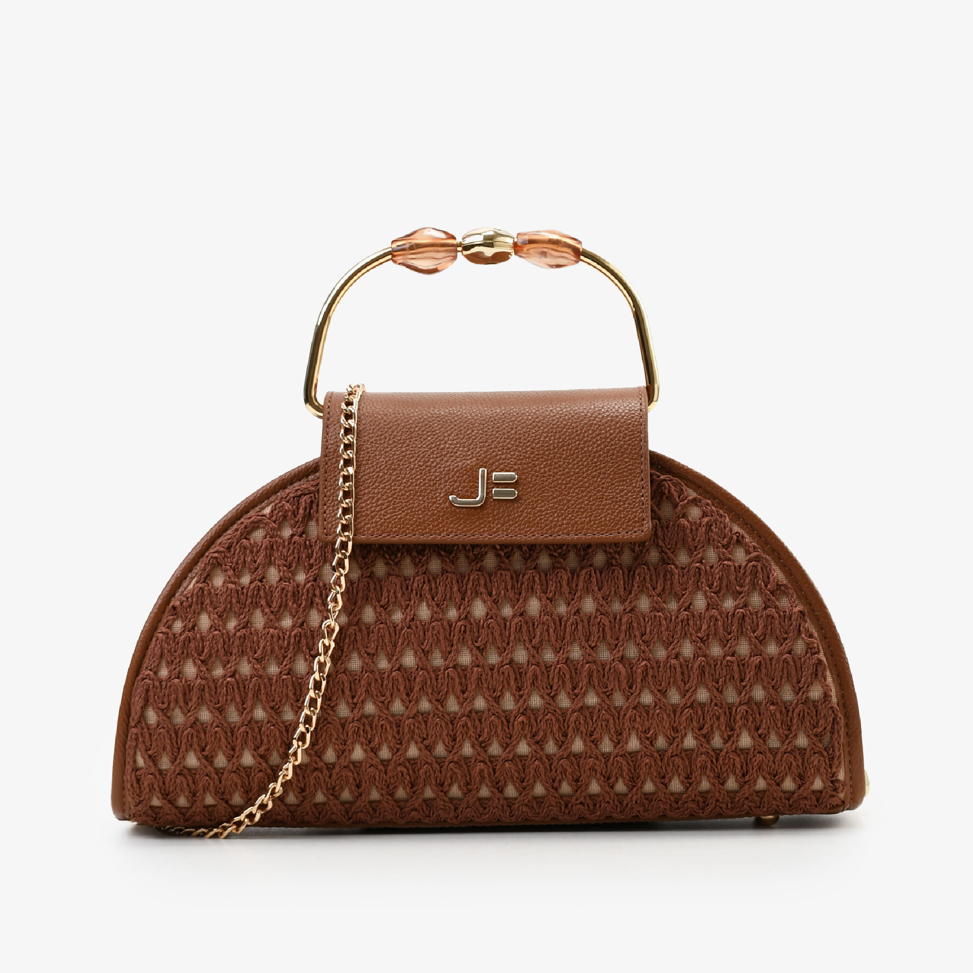 Bolsa Clutch Nude Natural Ráfia