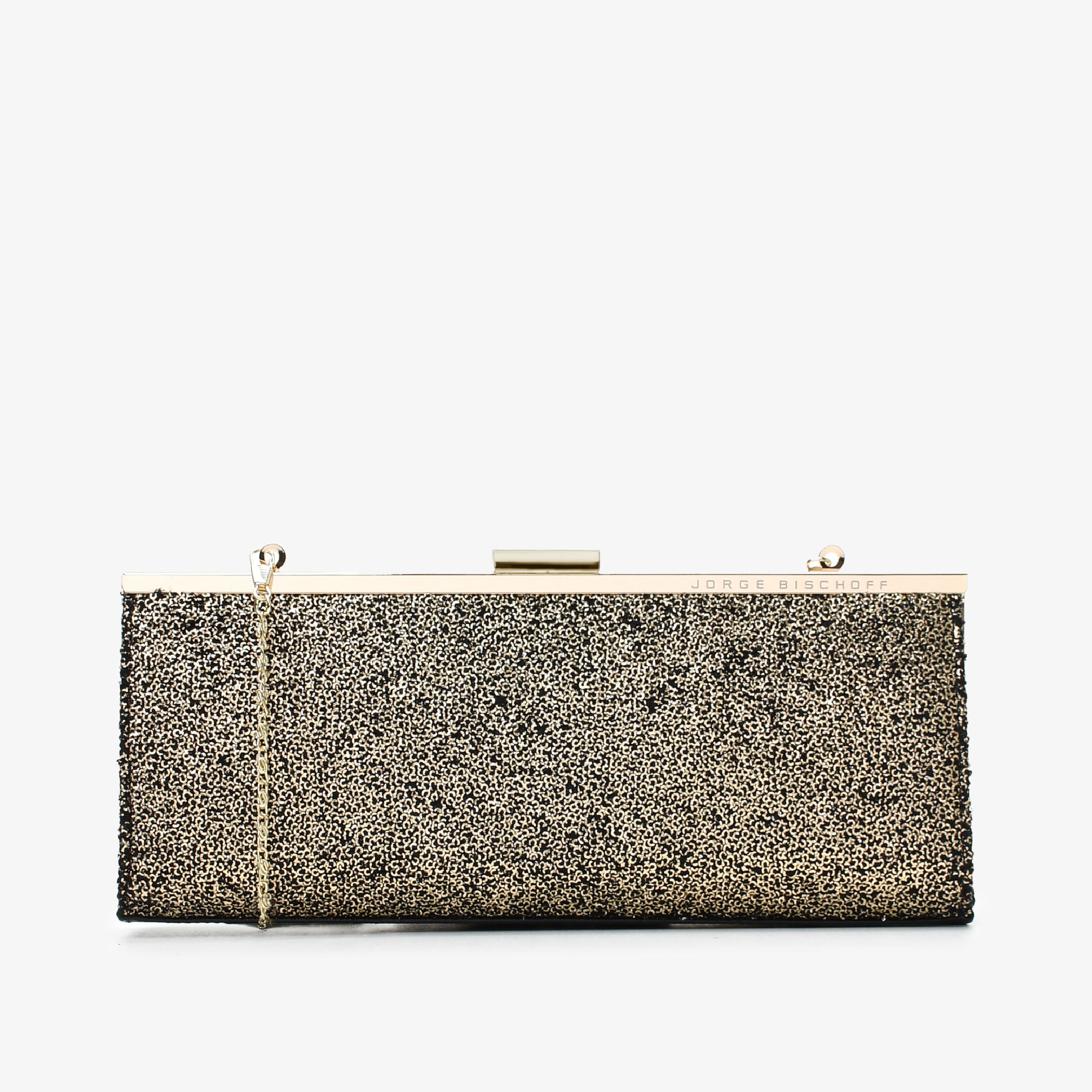 Bolsa Clutch Preto Couro