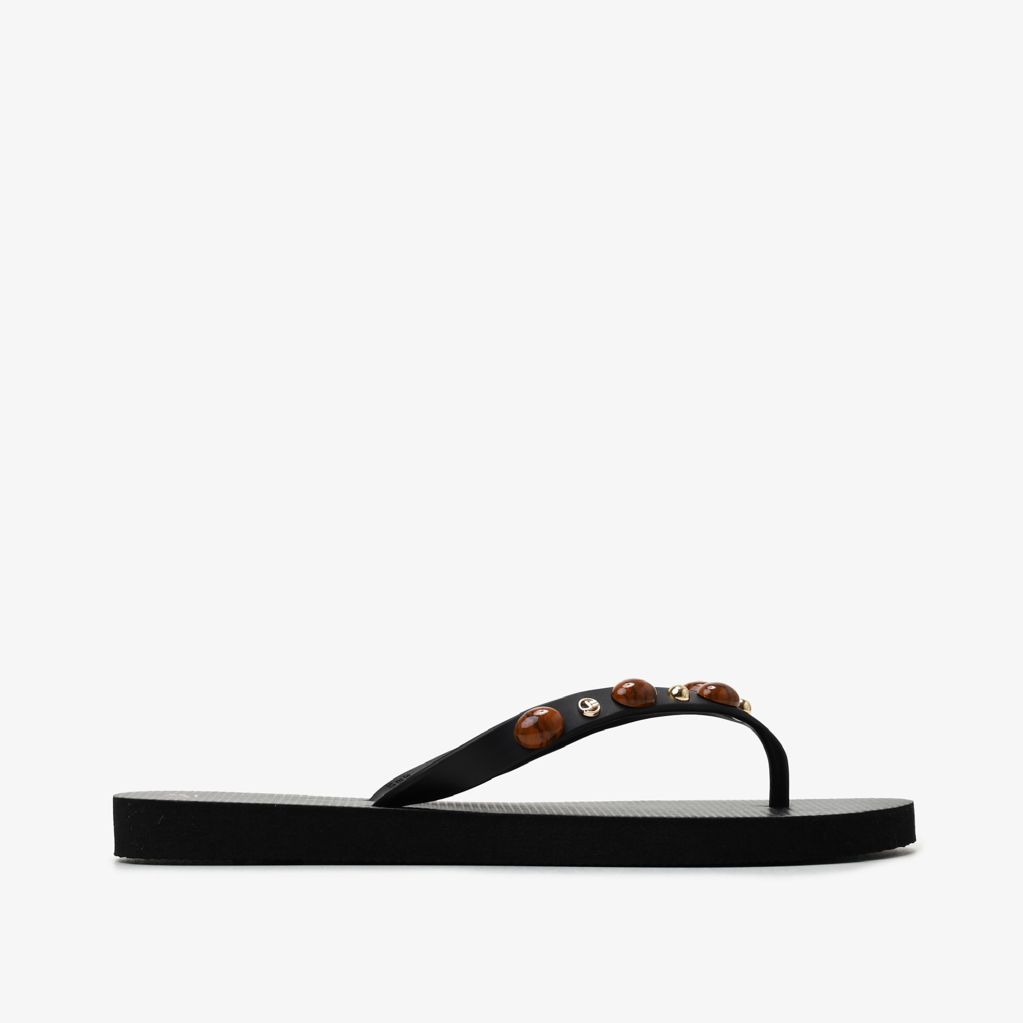 Chinelo Flat Preto Esferas