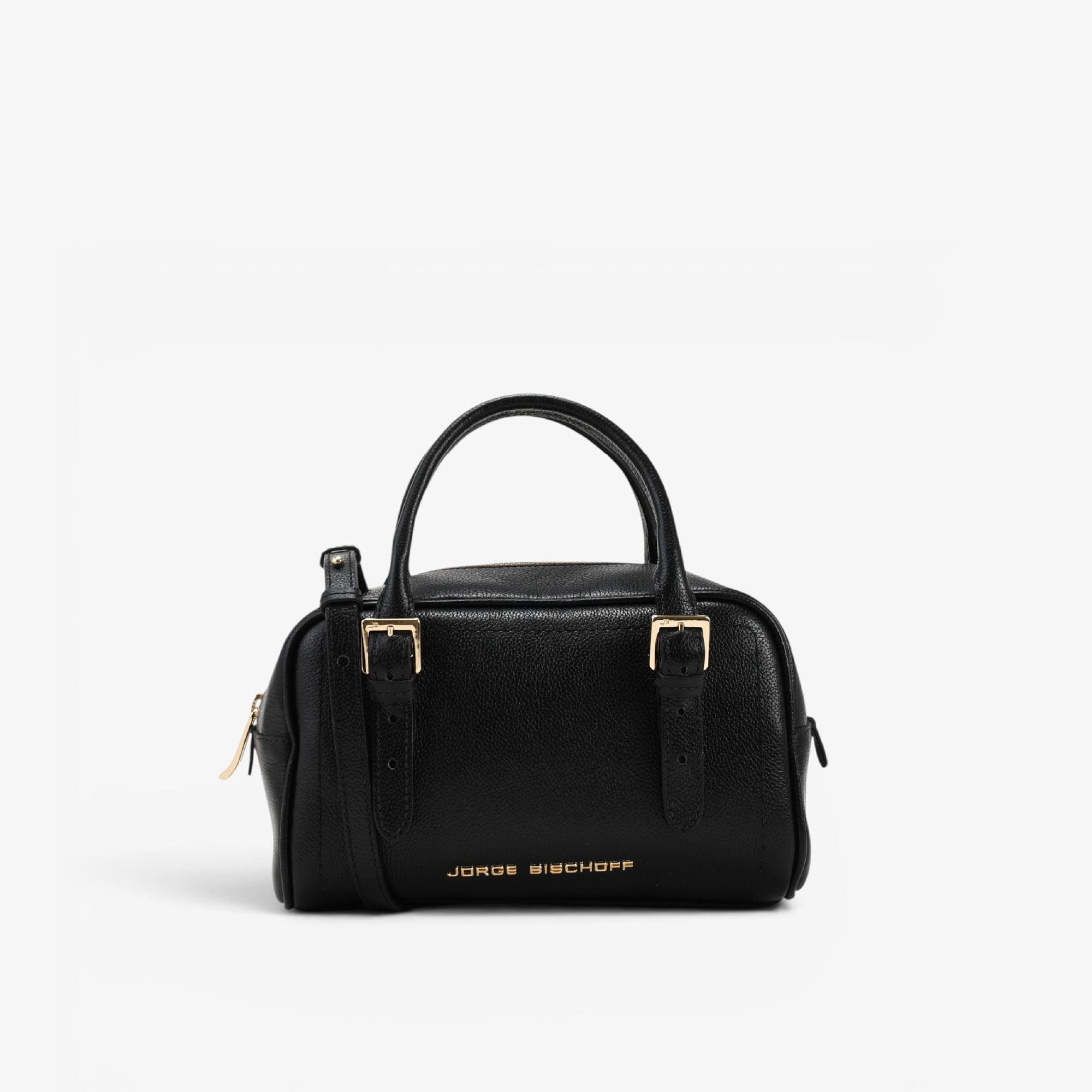 Bolsa Baú Preto Couro