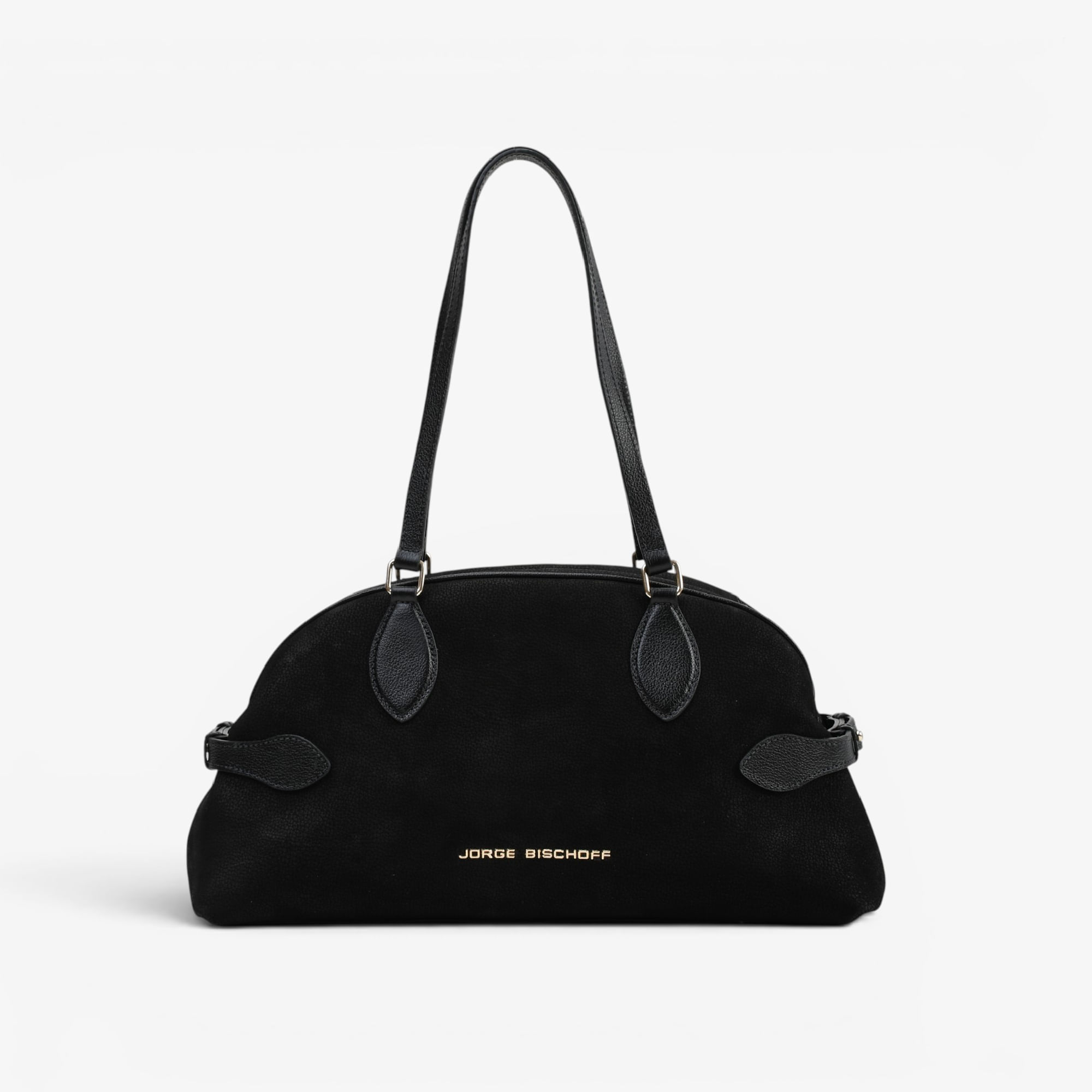 Bolsa Baú Preto Nobuck