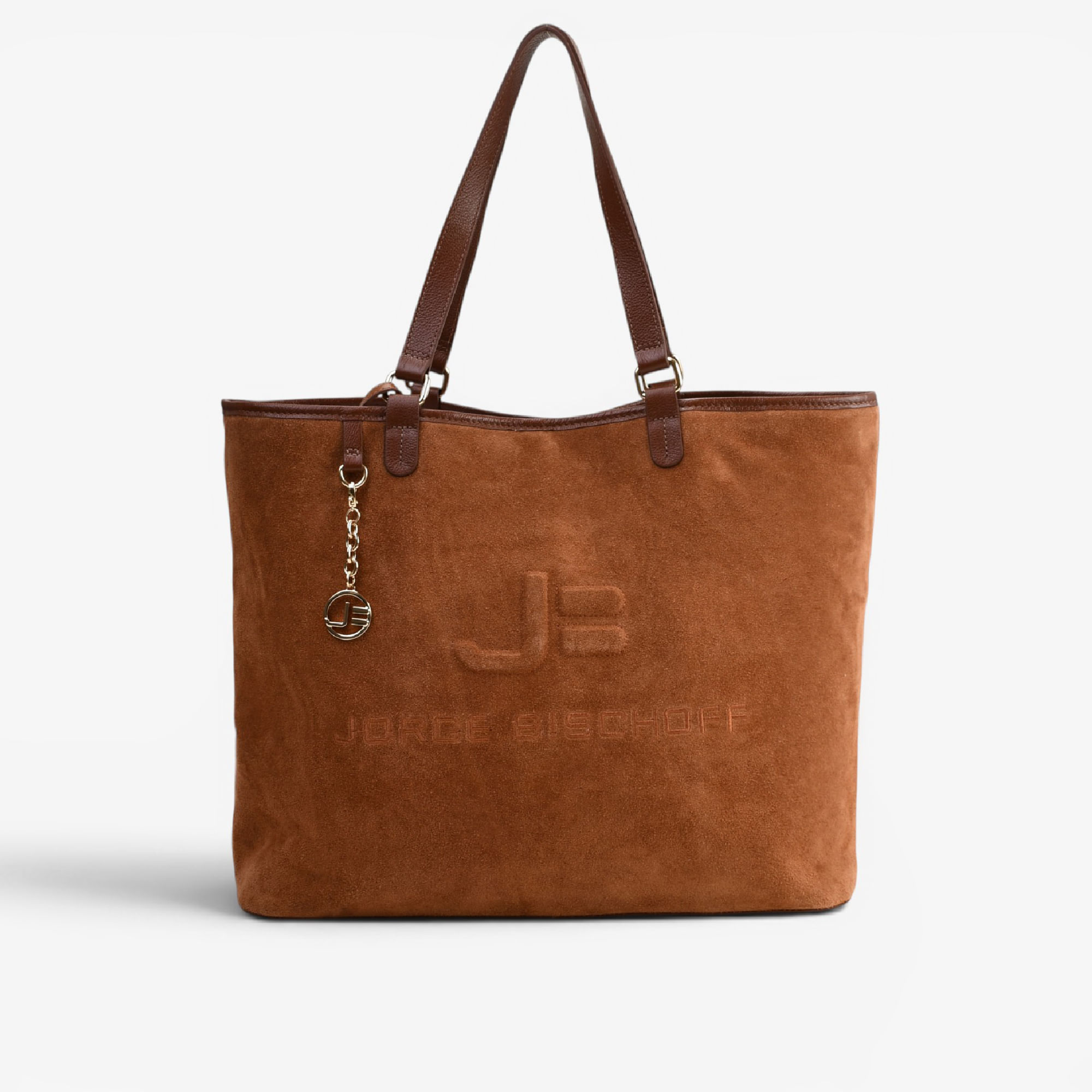 Bolsa Shopping Caramelo Mascavo Camurça