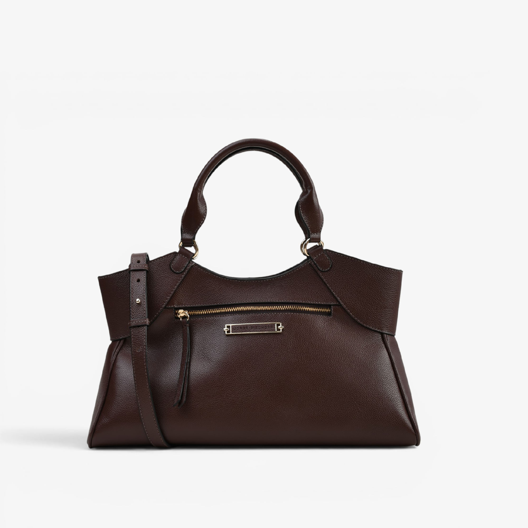 Bolsa Tote Marrom Café Couro