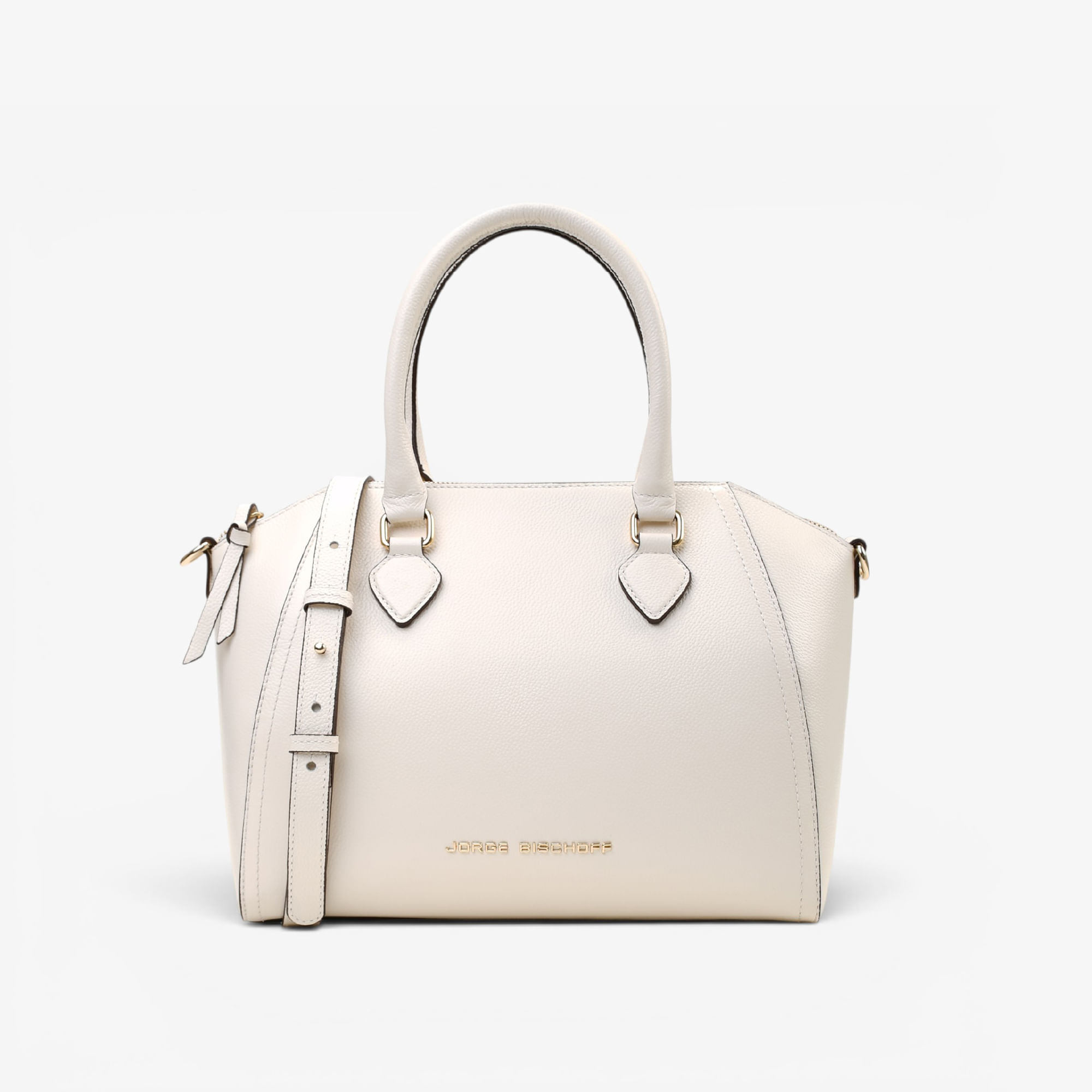 Bolsa Tote Off White Algodão Couro